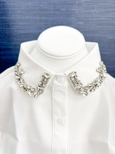 White Embellished Collar