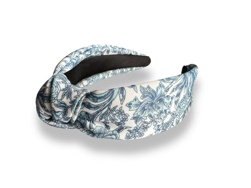 Blue Floral Vine Headband