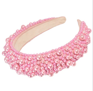 Pretty in Pink Pearl Headband