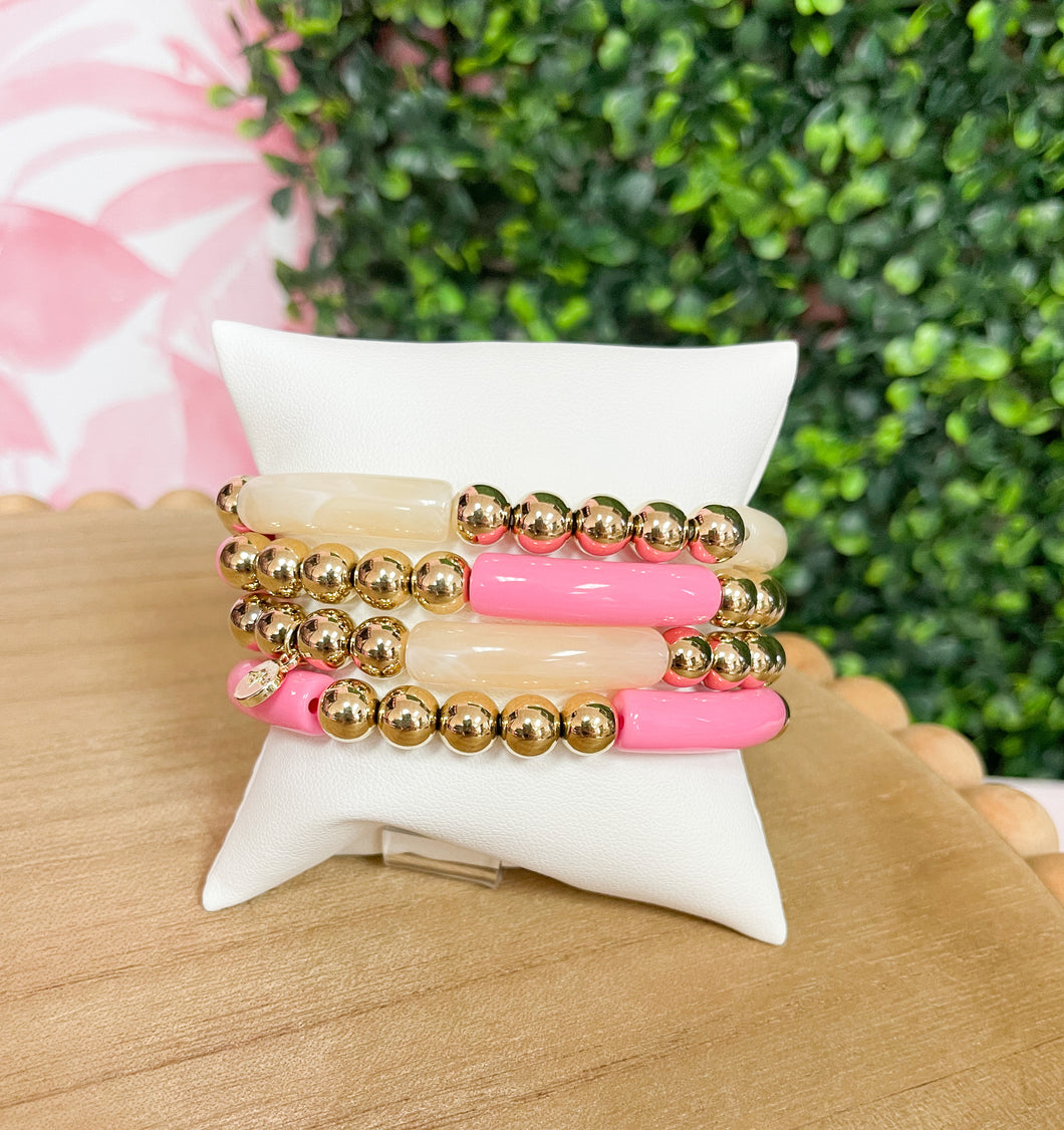 The Neutral Pink Bracelet Stack