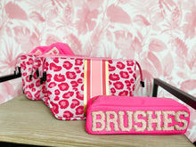 Load image into Gallery viewer, Hot Pink Leopard Zip Pouch Set