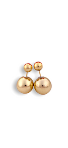 Madison Post Earrings: Gold